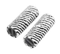 2 Pièces Microfibre Brosse Rouleau Sol Humide Sec Nettoyage Pièces de Rechange pour FC3 FC3D FC5 FC5D FC7 (Le Noir)
