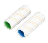 2 Pièces Microfibre Brosse Rouleau Sol Humide Sec Nettoyage Pièces de Rechange pour FC3 FC3D FC5 FC5D FC7 (Jaune 64cm/25.2in)