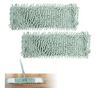 2 Pièces Microfibre Kit, Tête de Balai de,43 x 13cm Kit de Housses et Têtes de Rechange pour Serpillière,Housse Serpillière,Bodenwischer mit Mop Pads pour Les Carreaux,Sols Stratifiés,Les Parquets
