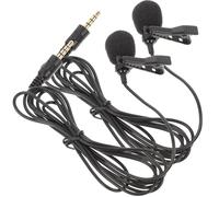 2 Pièces Microphone Cravate 3,5mm à Condensateur