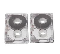 2 Pièces Mini Cassette Audio Vierge K7 60 en Plastique, Compact