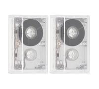 2 Pièces Mini Cassettes Audio Vierges 60, Plastique, K7 Vierge