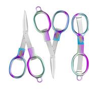 2 Pièces Mini Ciseaux En Acier Inoxydable, Ciseaux Pliants, Outils Portables, Accessoires D'Artisanat Diy.