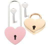 2 Pièces Mini Cœur en Alliage, Petit, Délicat et Facile à Porter | Format Compact, Design Simple, Usage , pour Valise, Coffret, Paquet à Dos, Agenda et Journal