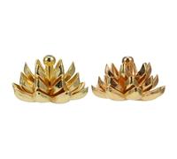 2 Pièces Mini Encensoir en Alliage Fleur de Lotus, Délicat