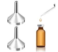 2 Pièces Mini Entonnoir pour Petit Flacon Dia.18mm Petit Entonnoir en Acier Inoxydable Entonnoir Cuisine Inox Entonnoirs Métallique pour Remplissage Vaporisateur Cuisine Bouteilles Cosmétiques Liquide