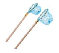 2 Pièces Mini Filet De Pêche Kit De Petite Maison Filets De Pêche Filets De Pêche La Maison Kit De Pêche Mini Épuisette De Pêche Mini Ornement De Maison Mini Filet De Pêche À La TOYANDONA