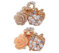 2 Pièces Mini Pince à Cheveux en Alliage, Petite Griffe pour Fille | Barrette à Mâchoire, Style Chic et Joli, pour Garçon et Filles et Jeunes Filles