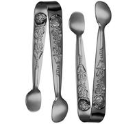 2 Pièces Mini Pinces à Sucre en Acier Inoxydable, Noires