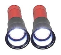 2 pièces Mire-œufs Manuel Portable, Lampe d’incubation | Fonctionne 3 Piles Aaa, Alliage D’Aluminium et ABS, Contrôle de Fertilisation à Ferme