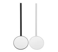 2 Pièces Miroir Rond pour Extensions de Cils, Inspection Précise | Verre et Résine, Prise en Main Stable, Réflexion Nette, pour Retouches Maquillage et Usage Professionnel