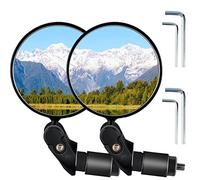 2 Pièces Miroirs De Vélo, HD Rétroviseur Vélo, Miroir Convexe 360° Réglable pour VTT,Trotinette Electrique,Électrique