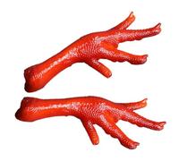 2 Pièces Modèle Réaliste de Cuisse de Poulet en PVC | Réutilisable, Facile à Placer Transporter, pour Table de Fête et Farces, Style Réaliste