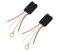 2 Pièces Module de Commande de Lampe Tactile à Trois Niveaux | Tube Thermorétractable Inclus, Sensibilité Tactile Réglable, Maintenance Facile, Accessoire Noir pour Projets D’éclairage