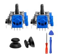 2 Pièces Module Joysticks Magnétique pour PS5 DualSense Edge Anti-Derive avec Outils de Réparation Hall Offre Embouts 2K3Ω Réparation Manette pour Play Station 5 Rechange Gaming