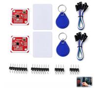 2 Pièces Module PN532 NFC RFID, Lecteur NFC PN532 V3, Kit avec Carte S50, Écriture P2P pour Arduino Raspberry Pi STM32, Communication Champ Proche Mifare 1K 4K Ultralight pour Projets DIY