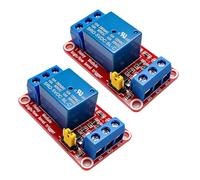 2 Pièces Module Relais 5V 1 Canal, Module Relais avec Optocoupleur Déclenchement Haut ou Bas Niveau Sélectionnable, Carte Relay 10A pour Arduino, Automatisation, Domotique Projets Électroniques