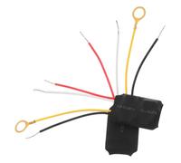 2 pièces Module Tactile Variateur Noir, Commande réglable | Plastique et Fil de Cuivre, Remplacement D’Interrupteur Usé, Gaine Thermorétractable Incluse pour Rénovation