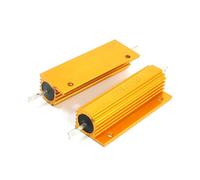 2 pièces montées sur châssis boîtier en aluminium logé résistances plaquées 100 W 100 Ohm (2 pièces montées sur châssis boîtier en aluminium logé résistances plaquées 100 W 100 Ohm Composants consomma