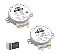 2 Pièces Moteurs Synchrones TYJ50-8A7, Moteurs Micro-Ondes 220V-240V AC 4W, Rotation CW/CCW 4/5 tr/min, Moteur Électrique Compact pour Micro-Ondes Chauffages Ventilateurs Appareils, Facile à Installer