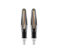 2 pièces Moto Clignotant LED Ambre Clignotant LED indicateur d'eau Qui coule Clignotant étanche Moto Lampe Accessoires Indicateurs de Direction