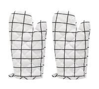 2 Pièces Moufles Cuisine Isolantes Thermiques en Coton Lin
