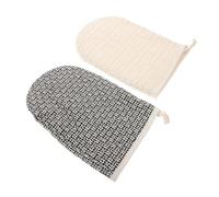 2 Pièces Moufles de Gommage Double Face en Sisal et Éponge | Exfoliant Profond, Nettoyage Quotidien, Élimine les Peaux Mortes, Usage Mixte pour Hommes et Femmes
