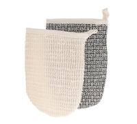 2 Pièces Moufles Exfoliant Corps en Sisal, Double Face, et Bain | Face en Fibres Rugueuses, Côté Doux Éponge, Nettoyage Délicat, pour Femmes, Soins Beauté et Spa Maison