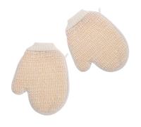 2 Pièces Moufles Exfoliants de Bain pour Adultes, Double Face | Lavage du Corps, Usage et Bain, Expérience Confortable, Nettoyage Profond, Utilité Multifonction