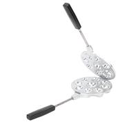 2 Pièces Moule à Biscuits aux Noix, Moule de Cuisson en Acier Inoxydable Moule à Gaufres aux Noix Plateau de Cuisson Pot à Crêpes Spécifique au Gaz Fabricant de Biscuits aux Noix