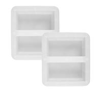 2 Pièces Moule à Briques Hollandaises Rectangulaires en Plastique | Texture Réaliste, Contrôle Précis de L'espacement, Nervures Internes et Rainures D'alignement pour Pavage