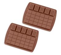 2 Pièces Moule à Chocolat en Silicone Profond, Nouveau Modèle 2025 Moule en Silicone Barre de Chocolat Profond, Moule à Chocolat Multifonctionnel Deep Dubai pour DIY