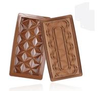 2 Pièces Moule à Chocolat en Silicone Profond, Nouveau Modèle 2025 Moule en Silicone Barre de Chocolat Profond, Moule à Chocolat Multifonctionnel Deep Dubai pour DIY, avec 2 Grattoirs