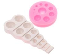 2 Pièces Moule à Chocolat Rond Effet Perle en Silicone | Silicone Alimentaire Réutilisable, Forme Perlée, Activité Créative Adaptée aux Garçon Fille, Pâtisserie Couleur Aléatoire