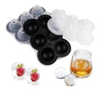 2 Pièces Moule à Glaçons Rond en Silicone,4,7 cm Grandes Boules à Glaçons | Bac Glacon Silicone Rond avec Couvercle,Moule a Glacon Silicone Sphere,San BPA,pour Whisky Cocktail Vin Bière Boisson Froide