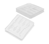 2 Pièces Moule à Ongles Ailes en Silicone 3d pour Nail Art DIY | Contours Polis, Prise Rapide, Résultats Précis à Domicile, pour Techniciens et Salons Professionnels