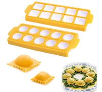 2 Pièces Moule à Ravioli en Plastique Carré et Won Ton Rond, 10 Raviolis Ronds Moule à Ravioli Carré Moule Ravioli Moule Pate en Croute Ravioli Machine pour Pâtes et Pâte Pression Réutilisable