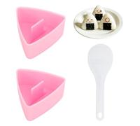 2 Pièces Moule À Sushi Triangle,Moule Onigiri Triangle,Avec 1 Cuillère À Riz,Pour Restaurant Cuisine Familiale