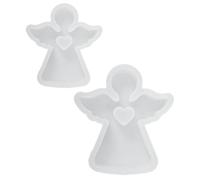2 Pièces Moule en Silicone Ange Blanc, Savonnette, Fondant | Démoulage Facile, Surface Lisse et Réutilisable, pour Débutants, Loisirs Créatifs, Fabrication Artisanale