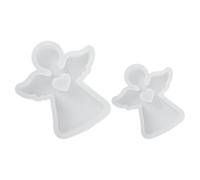 2 Pièces Moule en Silicone Ange, Décoration Parfumée, Blanc | Silicone Léger à Surface Lisse, pour Cire, Glaçons et Fondant, Débutants et Créateurs
