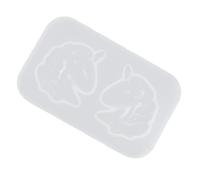 2 Pièces Moule en Silicone DIY Licorne Miroir | Résine Époxy, Texture Brillante et Lisse, Blanc, Antiadhésif, pour Décoration Maison et Loisirs Créatifs