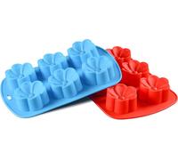 2 pièces Moule en silicone Plumeria Rubra Moule 6 empreintes Moule à savon Oeuf Fleurs Moules en silicone Pour gâteaux Savon Pralines Cupcake Bougie