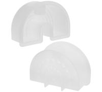 2 Pièces Moule en Silicone pour Bougie Arche Blanc