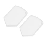 2 Pièces Moule en Silicone pour Étiquette Suspendue Bouclier