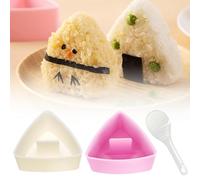 2 Pièces Moule Onigiri Kit Sushi Maker Moule a Sushi Triangle Moule à Sushi Triangle Moules à Sushi Kit pour Bento Ensemble de Moules à Sushi Onigiri Moule pour Préparation D'onigiri et de Sushi