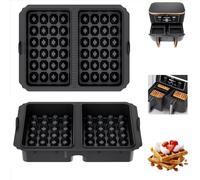 2 Pièces Moules à Gaufres pour Air Fryer Ninja AF400/451/500EU, SL400EU, Sans BPA Insertion de Gaufres en Silicone, Accessoires pour Friteuse à Air, Accessoires pour Gaufres Belges
