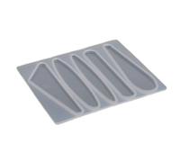 2 Pièces Moules en Résine de Silicone, Moule à Barrettes 2 Pièces Moule à Barrettes en Silicone Bricolage Bâton de Cheveux Faisant des Outils Géométriques d'épingles à Cheveux