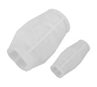 2 Pièces Moules en Silicone Casse-noisettes, Blanc | Détails Sculptés Nets, Formes Roi et Soldat, pour Décoration Maison et Modelage Fondant