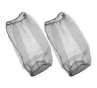 2 Pièces Moustiquaire de Tête pour Chapeau, Couverture Gris | Polyester Respirant, Vue Dégagée et Protection Intégrale, pour Pêche Nocturne et Camping en Plein Air