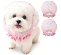 2 pièces Muselière en Maille Respirante pour Petits Chiens, Masque Facial pour Animaux de Compagnie pour Le toilettage, visites chez Le vétérinaire, entraînement Anti-Morsure, Couvre-tête de chi